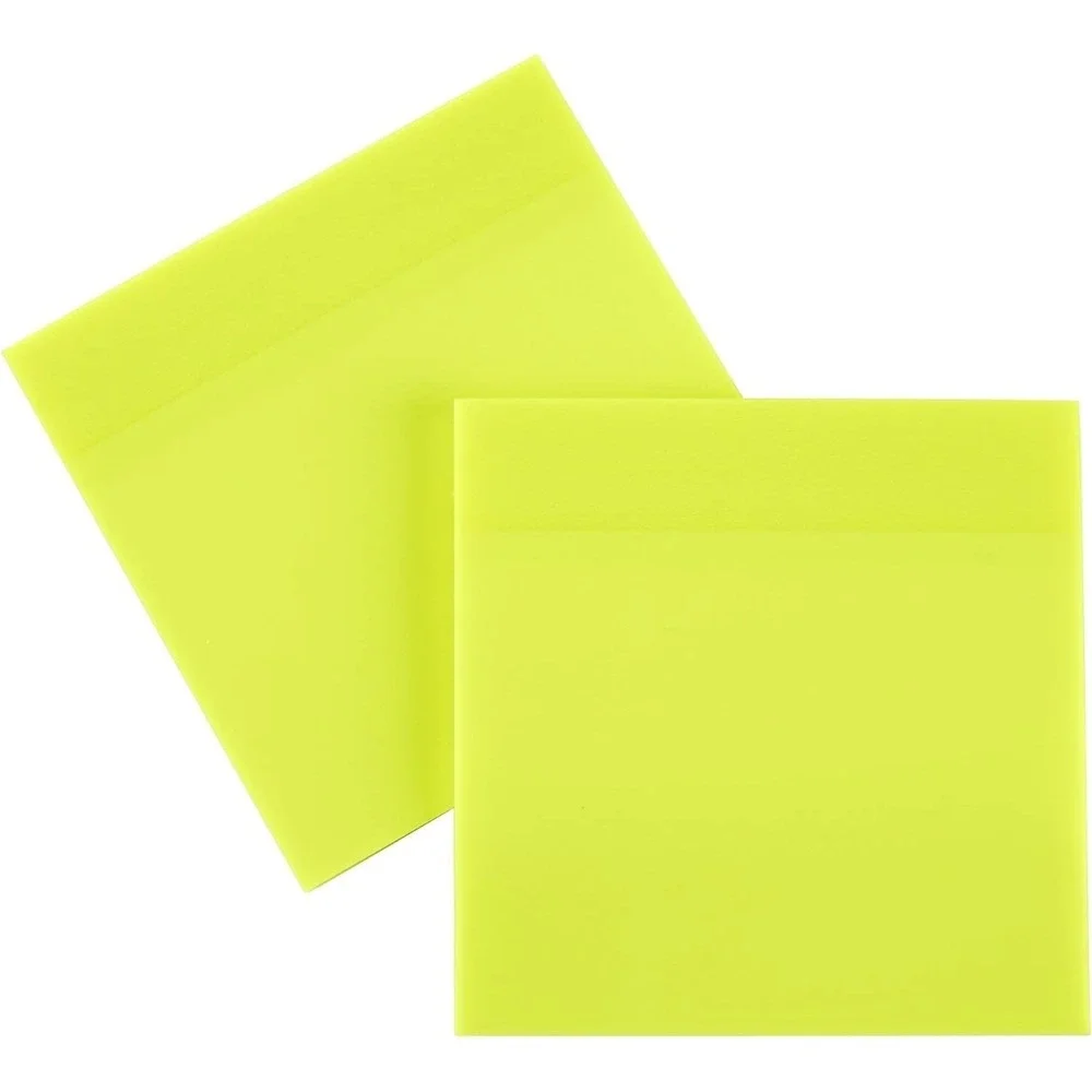 2 Pack Office Depot Translucent Sticky‎ Notes 3x3 Yellow 12 Pads Each